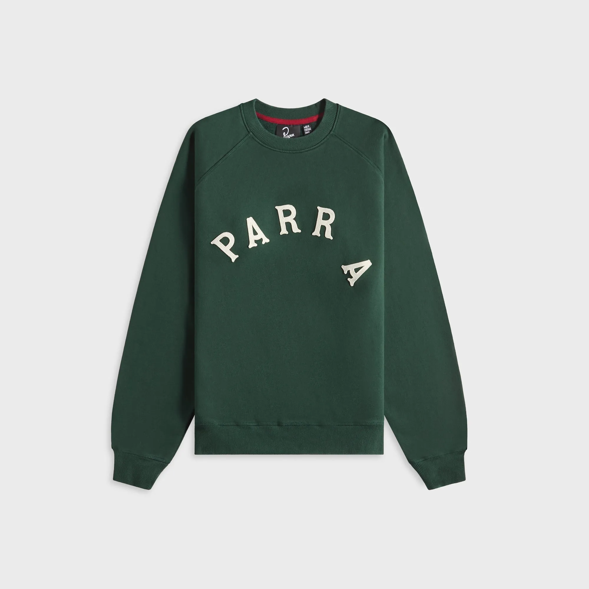 by Parra Drunk Parent Crew Neck Sweatshirt - Green sold by Kith