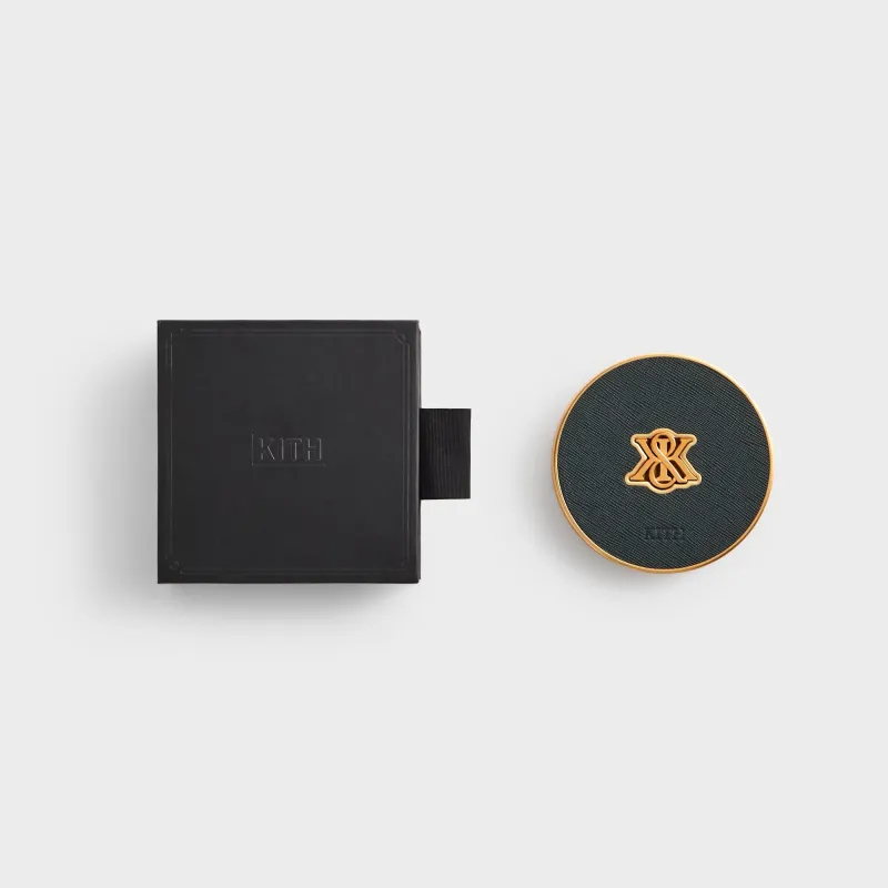 Kith Crest Set of 4 Leather Coasters - Stadium sold by Kith