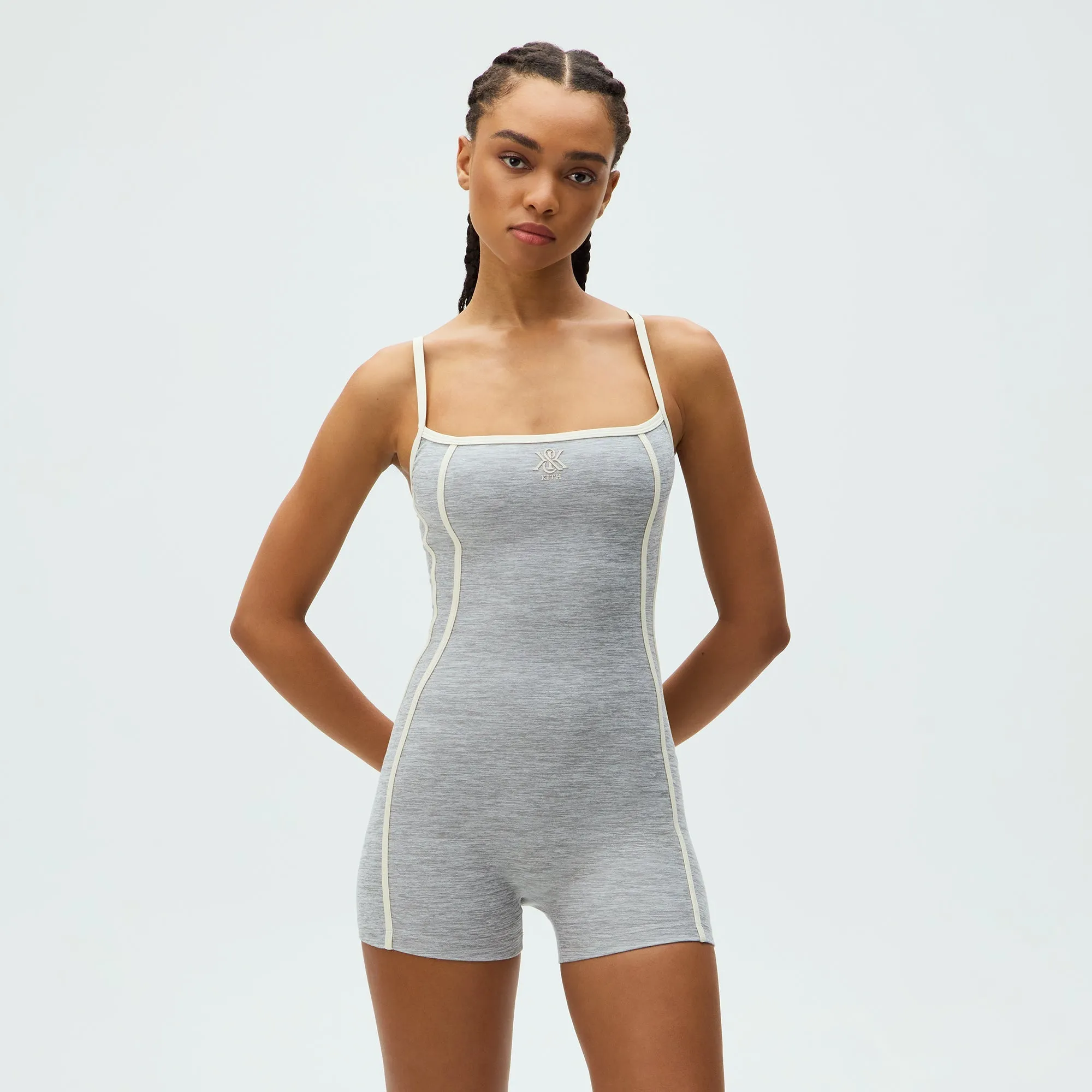 Kith Women Remi Active Romper - Cool Heather Grey sold by Kith product image thumbnail 2