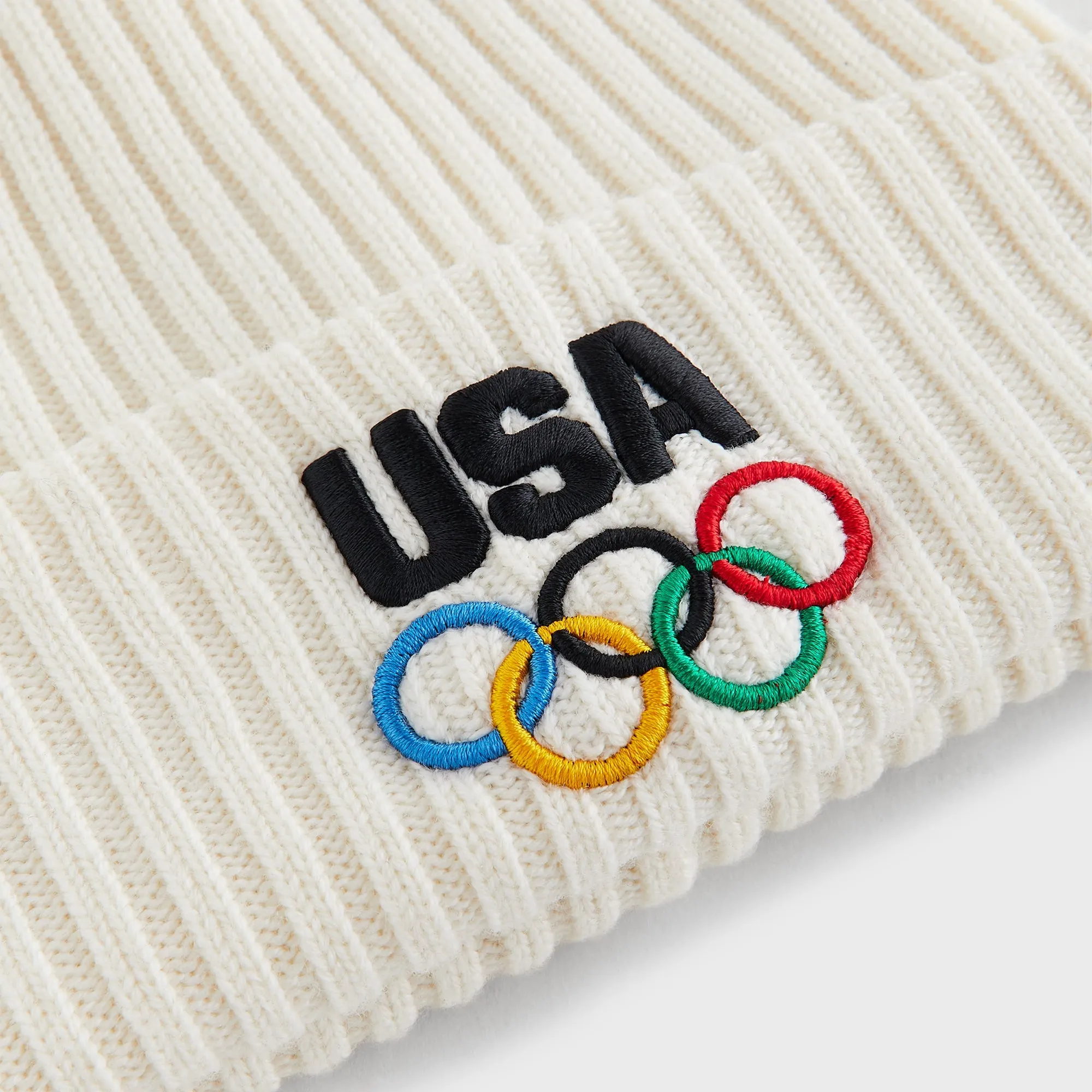 Kith & New Era for Team USA Knit Mia Beanie - Sandrift sold by Kith product image thumbnail 4
