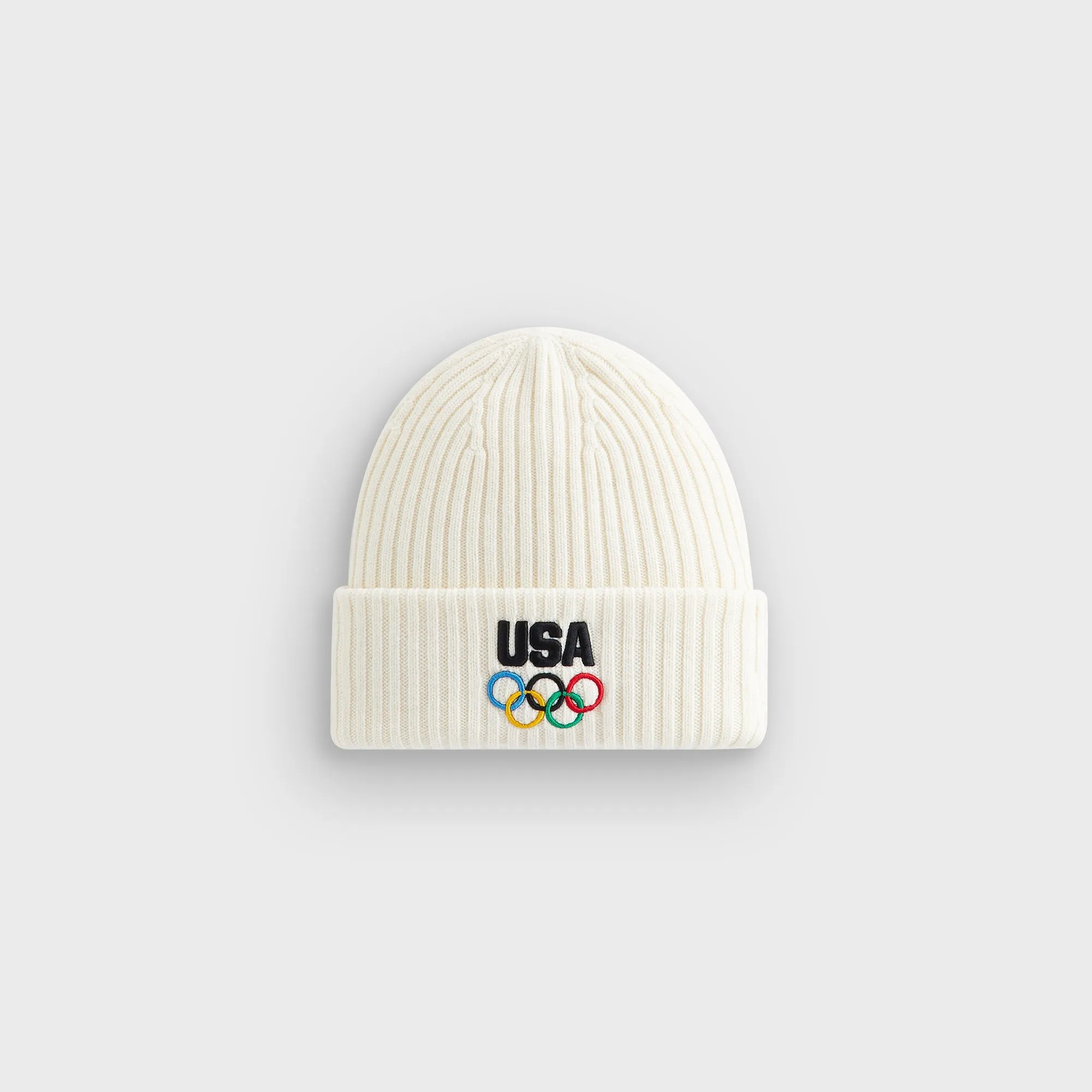 Kith & New Era for Team USA Knit Mia Beanie - Sandrift sold by Kith