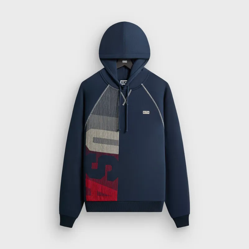 Kith for Team USA Olympic Raglan Nelson Hoodie - Nocturnal sold by Kith