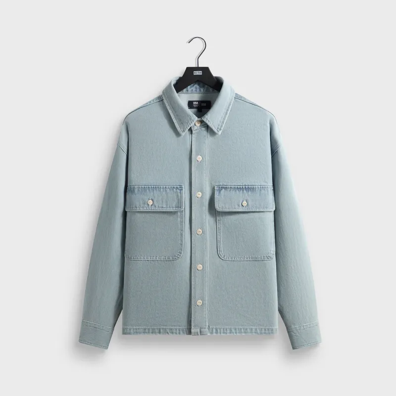 Kith for Team USA Henson Shirt - Light Indigo sold by Kith
