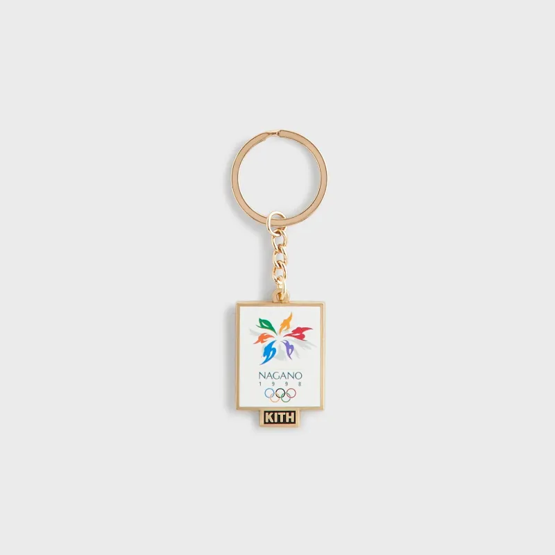 Kith for Olympics Heritage Nagano Keyring - Gold sold by Kith