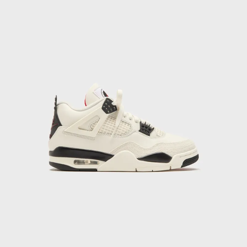 Jordan Air Jordan 4 Retro OG - Sail / Black / University Red sold by Kith