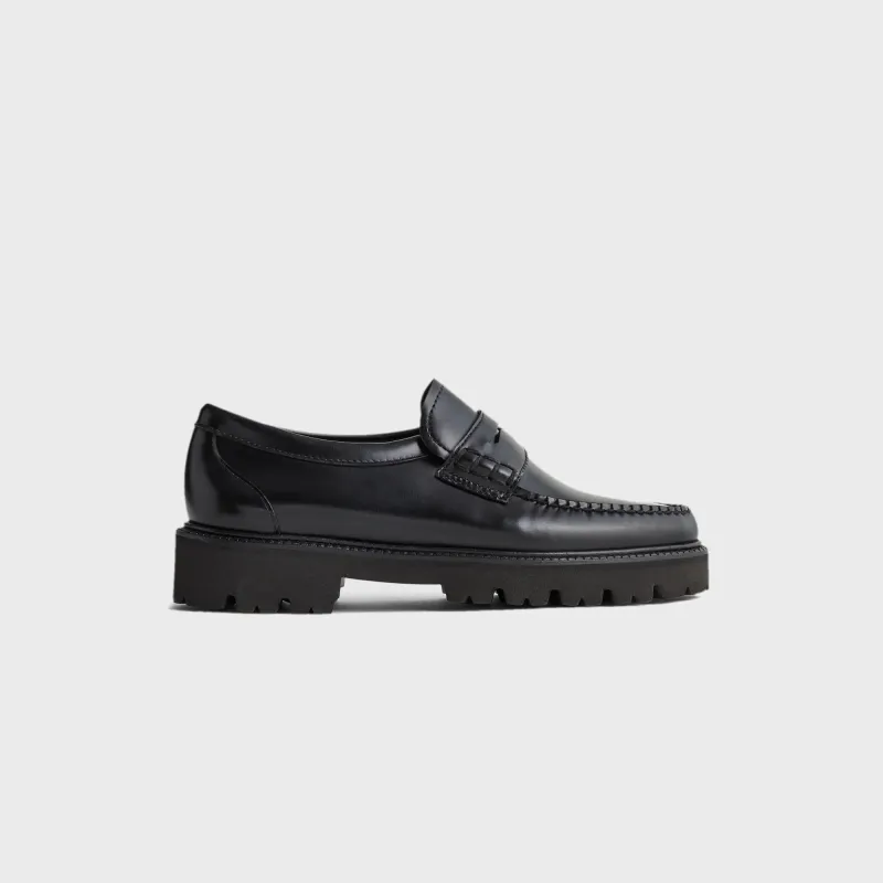G.H. Bass WMNS Whitney Super Lug Loafers - Black Combo sold by Kith
