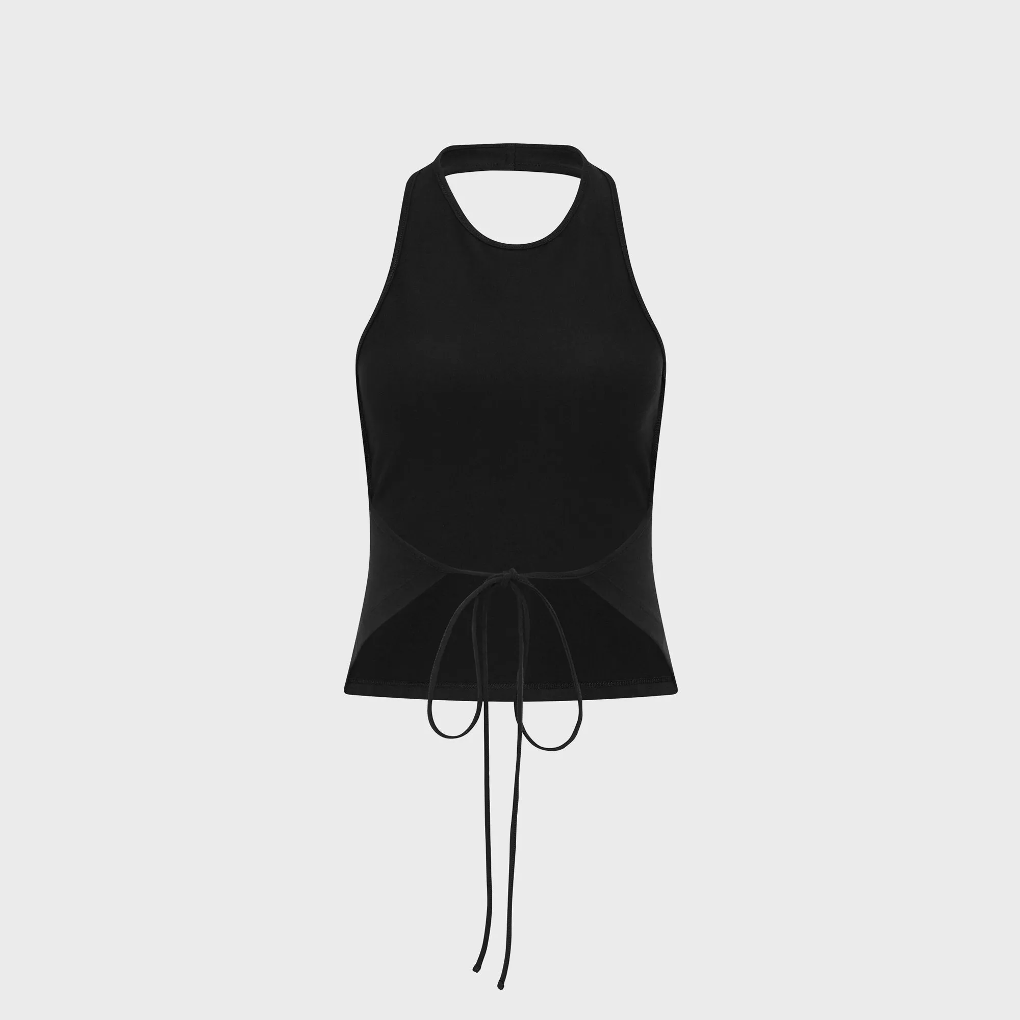 St. Agni Soft Jersey Halter Top - Jet Black sold by Kith product image thumbnail 2