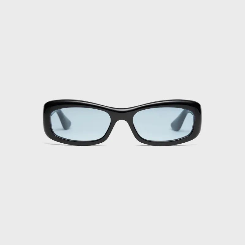 Port Tanger Saudade Sunglasses - Black / Blue Lens made by Port Tanger