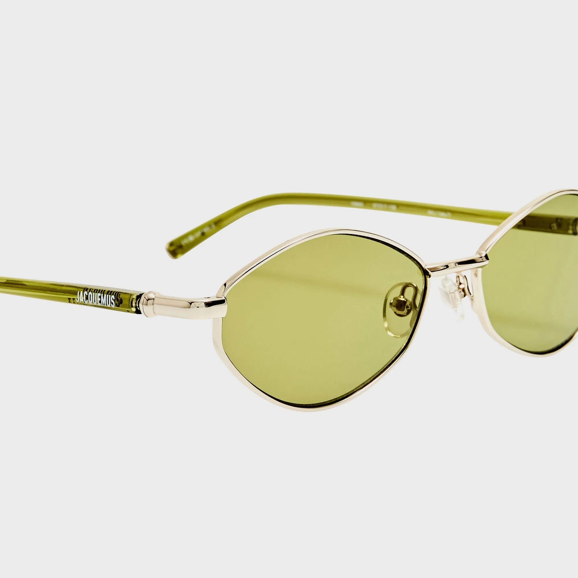 Jacquemus 160 Sunglasses - Khaki / Silver sold by Kith product image thumbnail 4