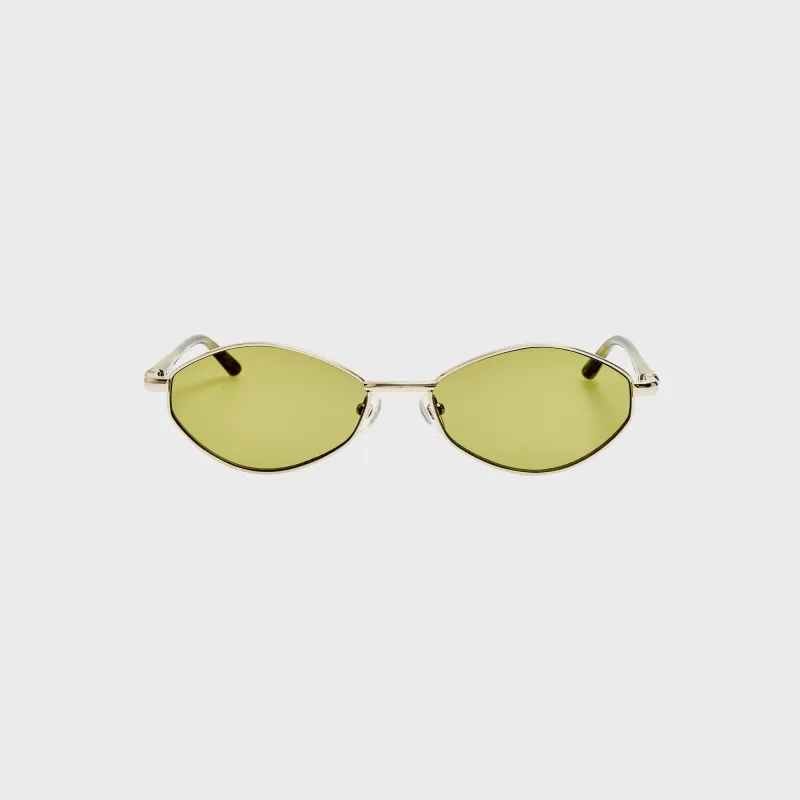 Jacquemus 160 Sunglasses - Khaki / Silver sold by Kith