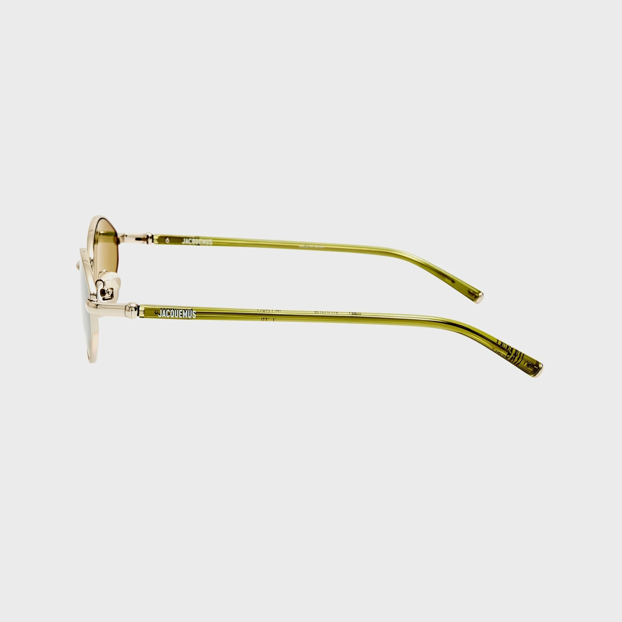 Jacquemus 160 Sunglasses - Khaki / Silver sold by Kith product image thumbnail 3