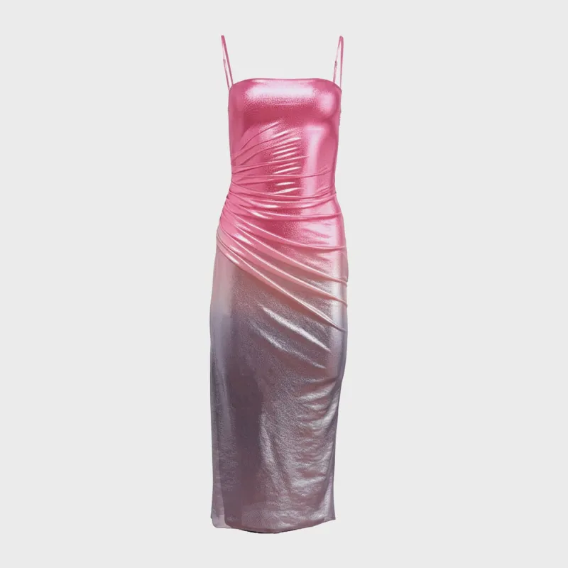 Fleur du Mal Ombre Shine Dress - Pink made by Fleur du Mal