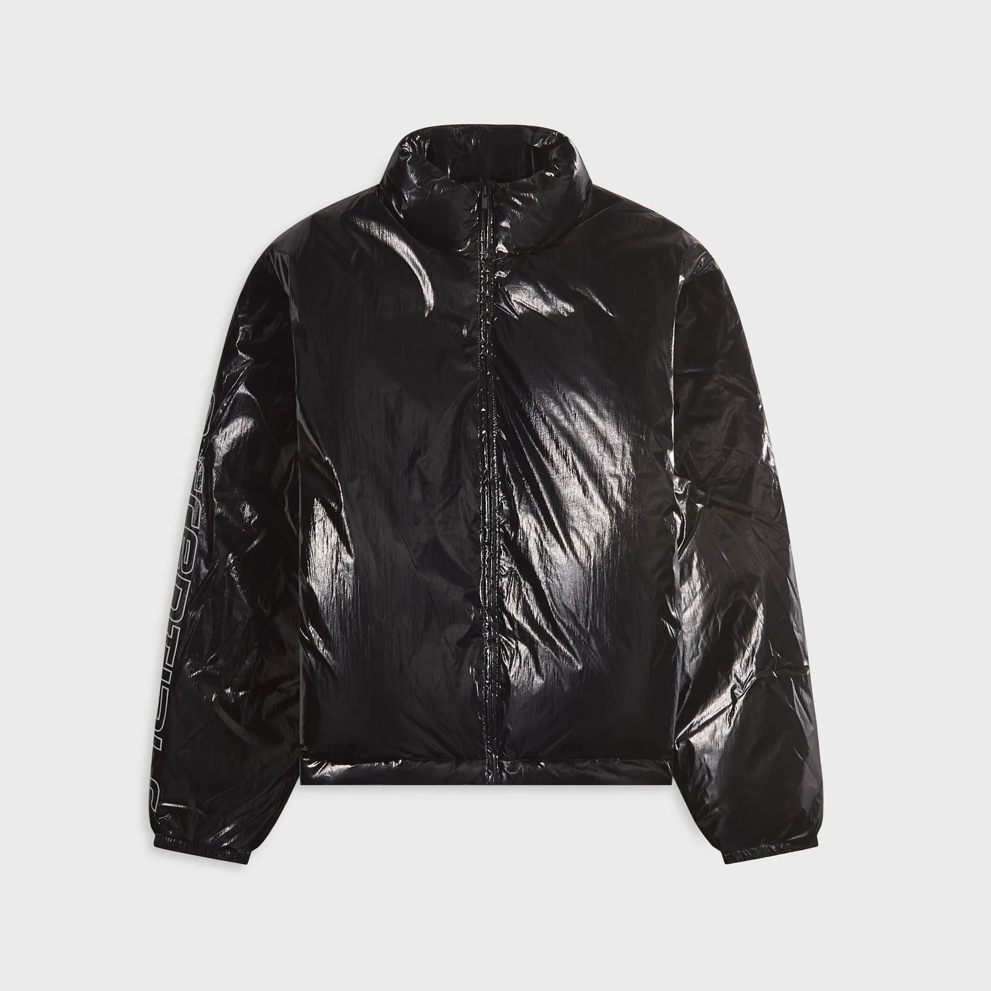 Essentials Fear of God Puffer Jacket - Metallic Black sold by Kith