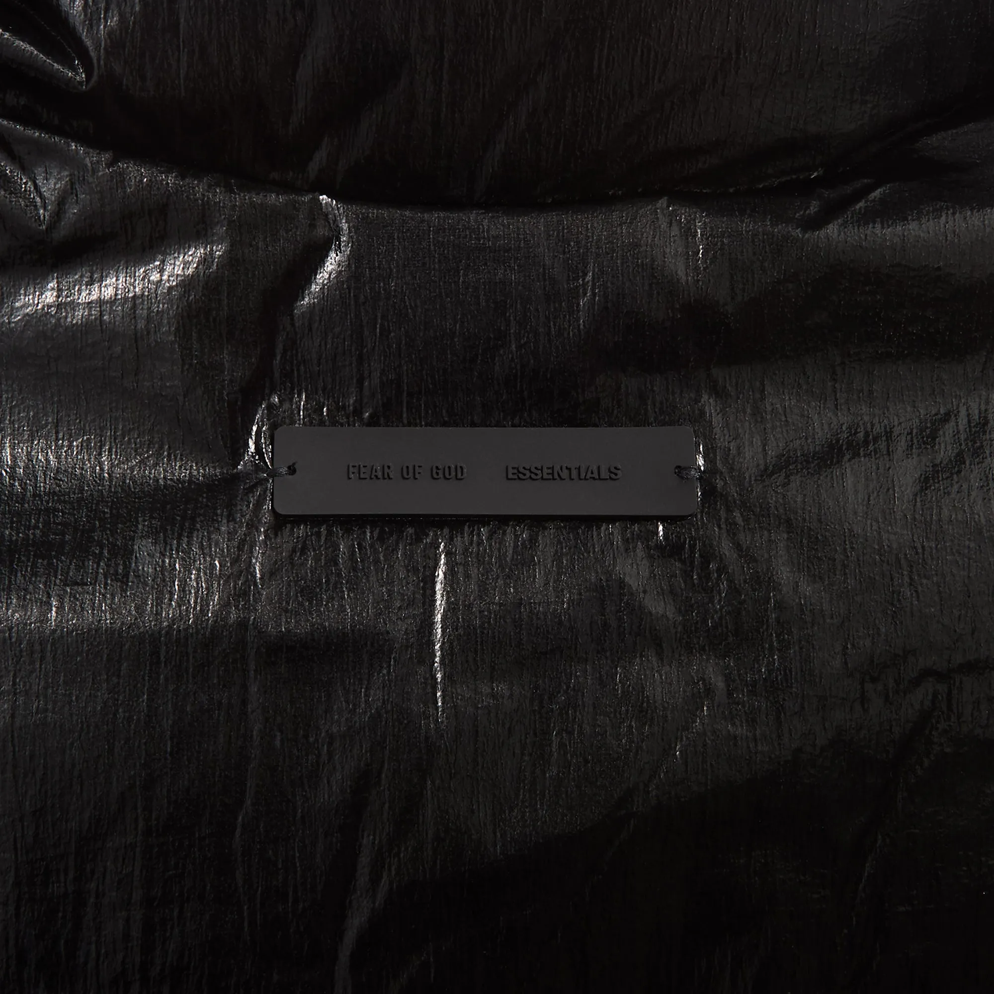 Essentials Fear of God Puffer Jacket - Metallic Black sold by Kith product image thumbnail 3