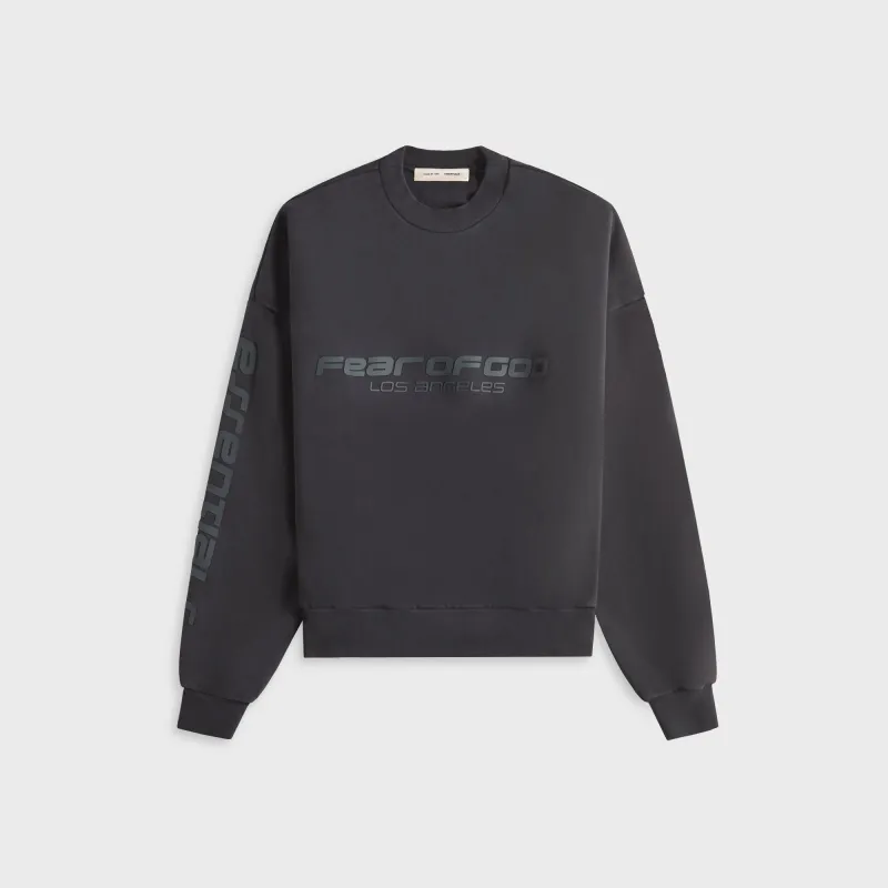 Essentials Cropped Relaxed Chicago Sweatshirt - Vintage Black made by Essentials