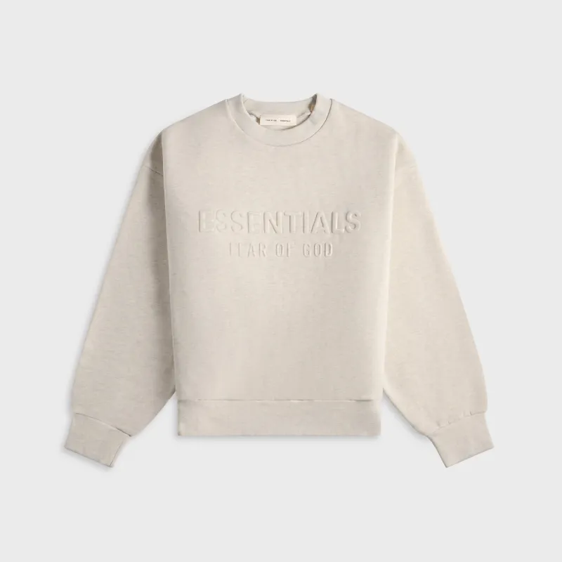 Essentials Classic Crewneck Sweatshirt - Oatmeal Heather made by Kith