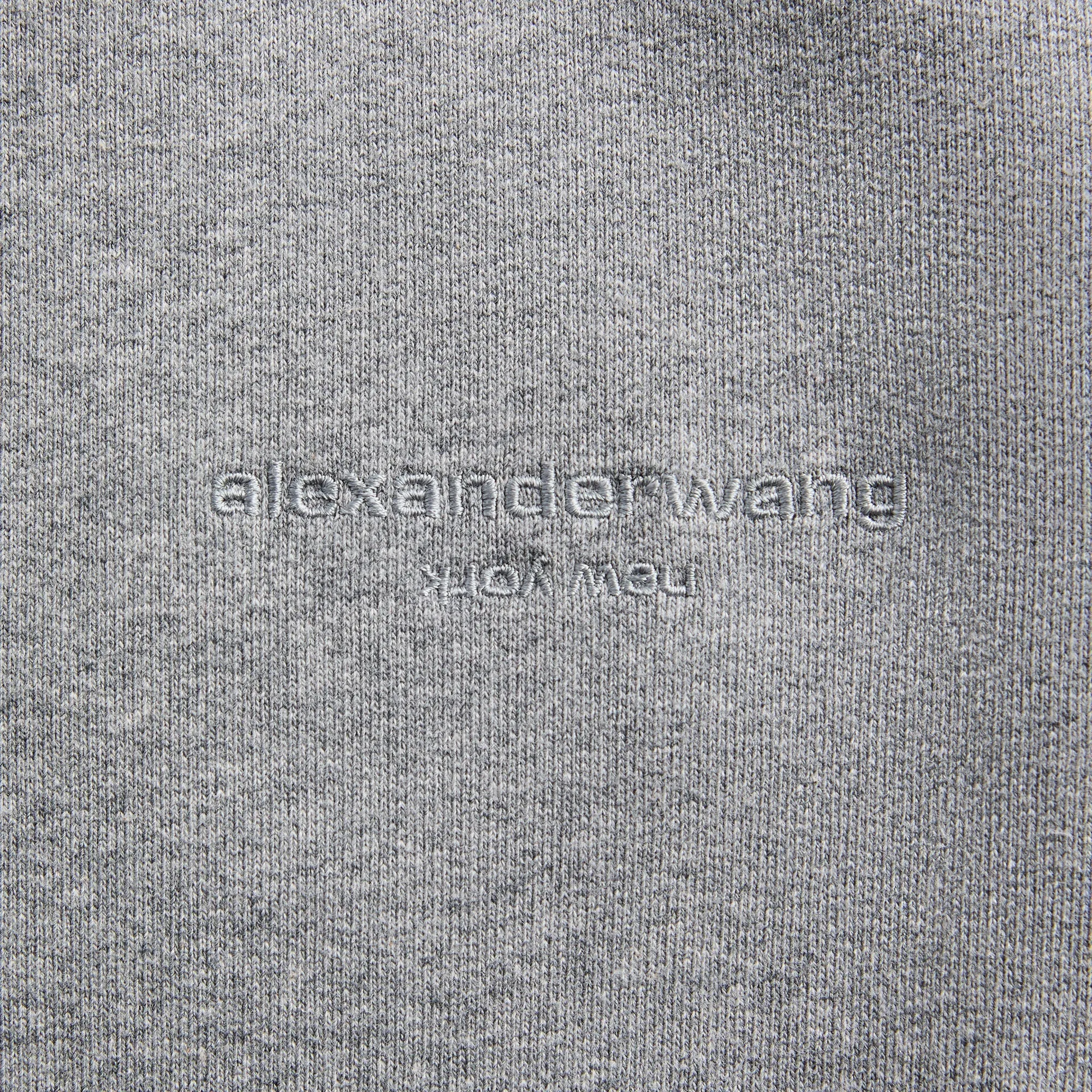 Alexander Wang Crystal Hotfix Mid-Rise Terry Sweatpant - Grey sold by Kith product image thumbnail 3