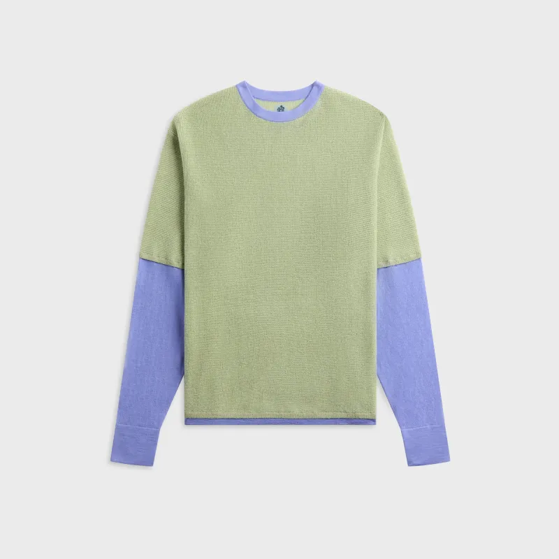 ADRIAN CASHMERE Double Layer - Sage / Lavender sold by Kith