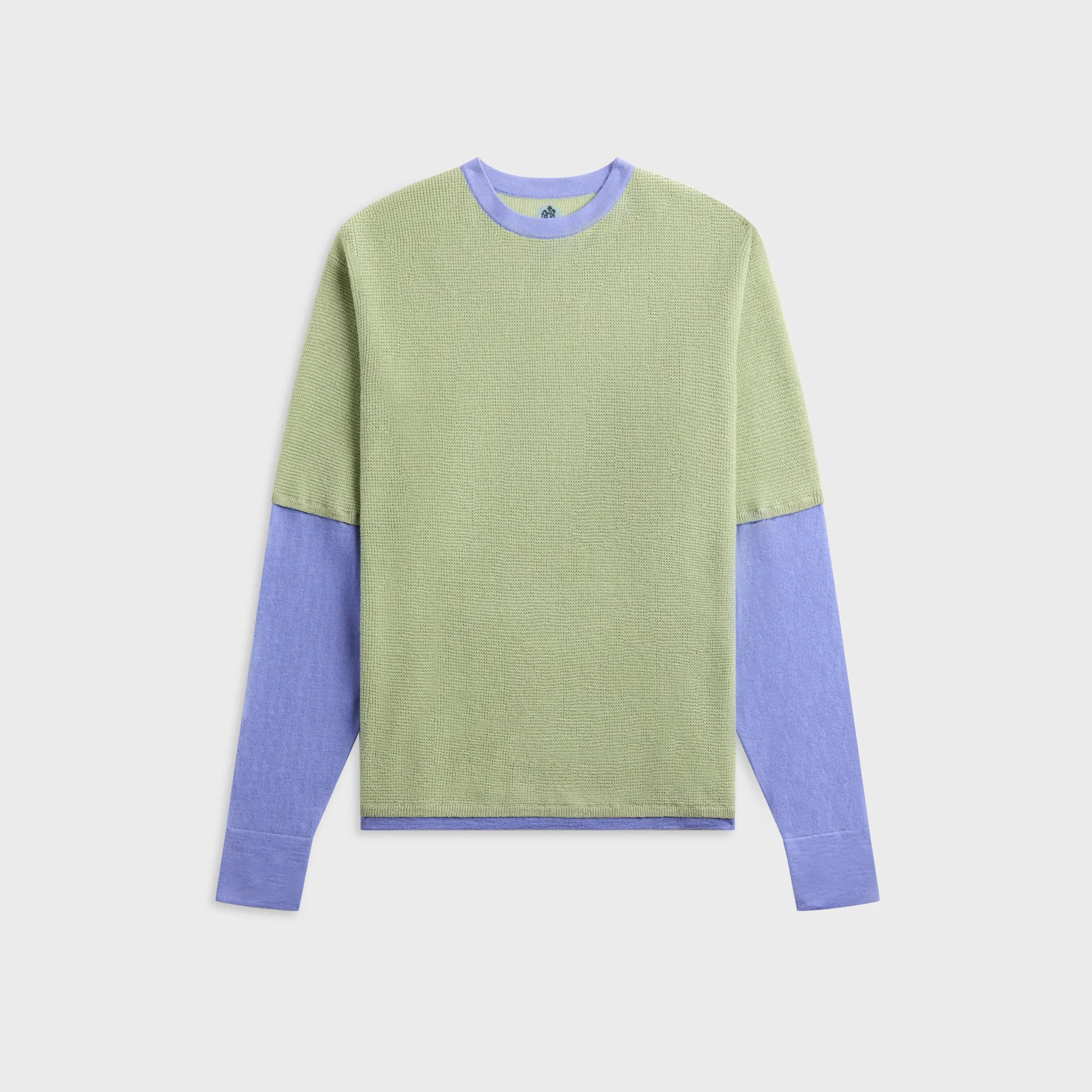 ADRIAN CASHMERE Double Layer - Sage / Lavender sold by Kith