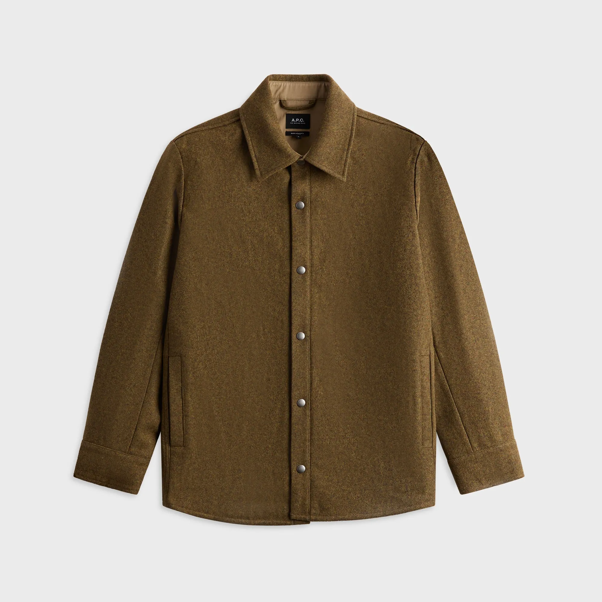 A.P.C. Surchemise À Boutons-Pression Shirt - Heather Green sold by Kith