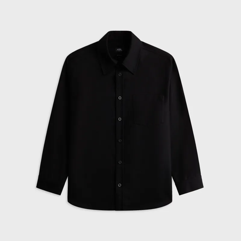 A.P.C. Surchemise Shirt - Black sold by Kith