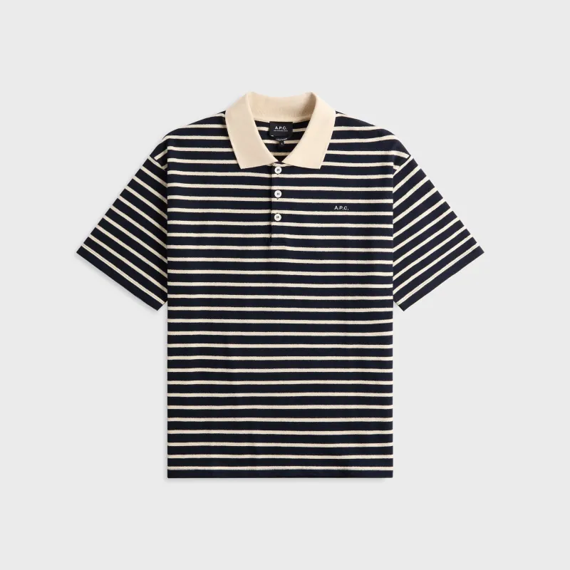 A.P.C. Polo Shirt - Iak Dark Navy sold by Kith