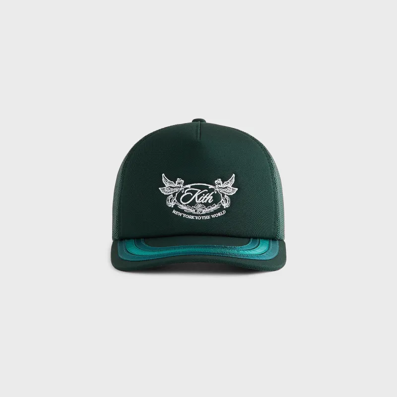 Kith Twill Nolan Trucker Hat - Algae sold by Kith