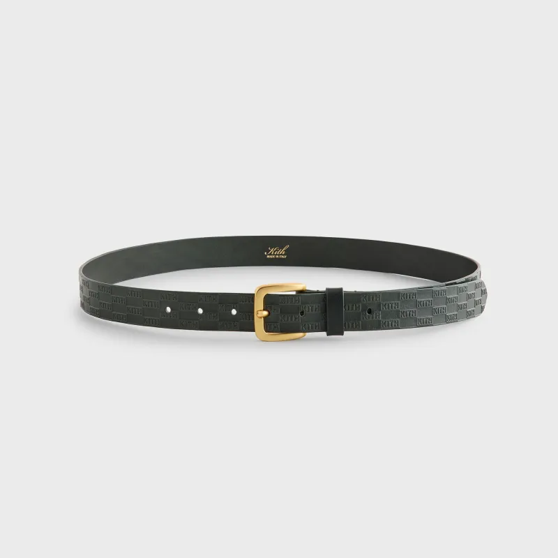 Kith Monogram Vachetta Leather Belt - Equestrian sold by Kith