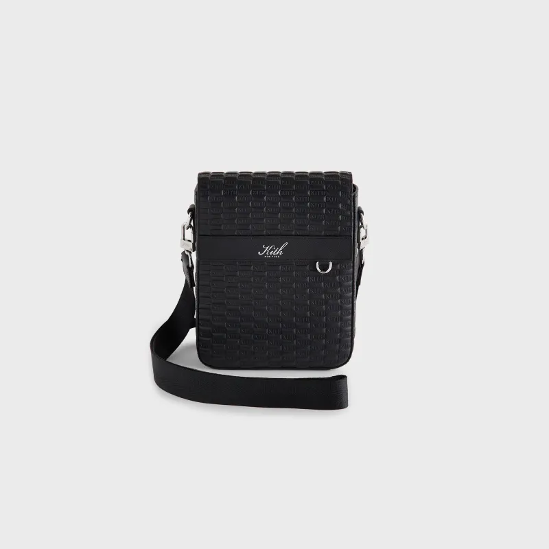 Kith Monogram Leather Explorer Pack - Black sold by Kith