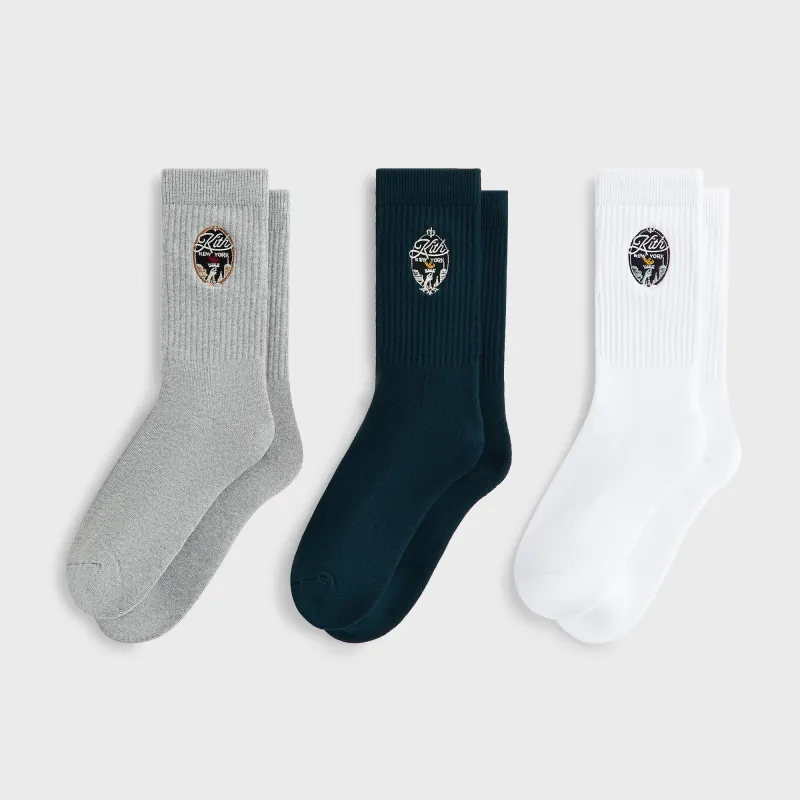 Kith 3-Pack City View Cotton Crew Socks - Multi sold by Kith