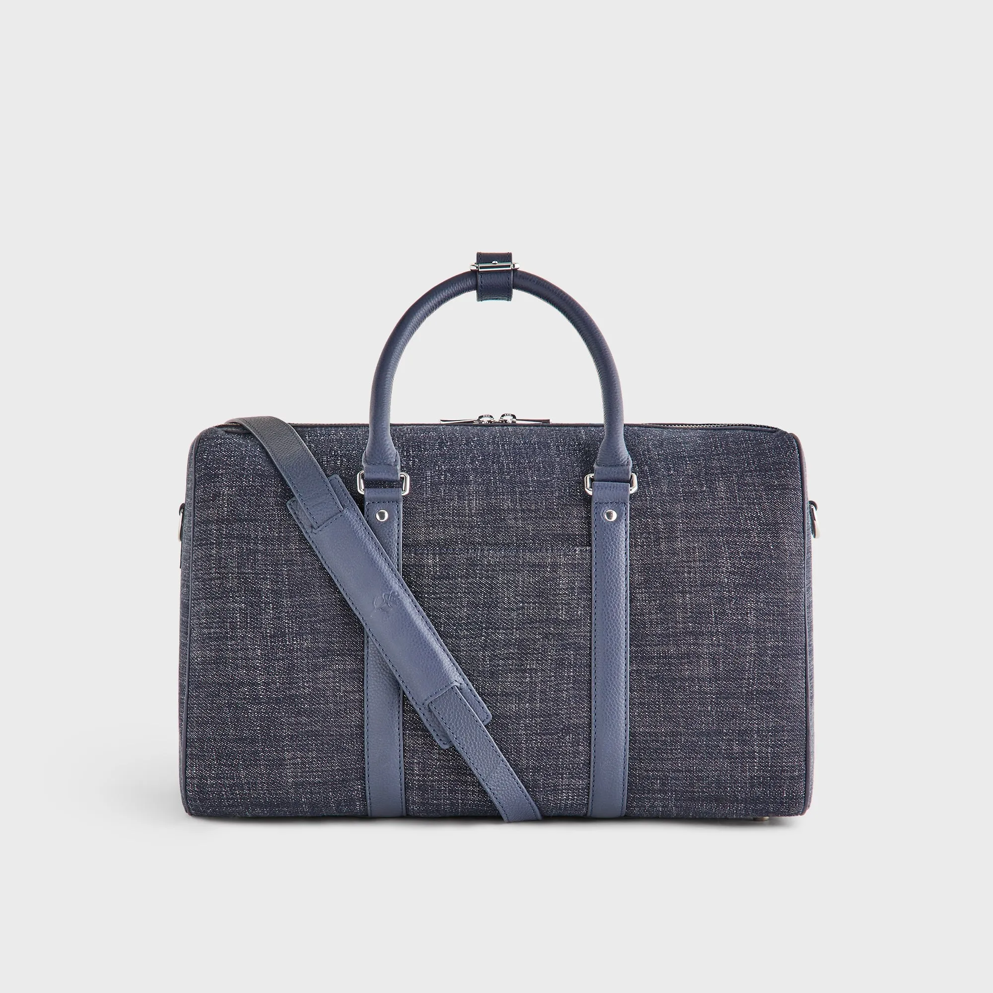 &Kin Wool Denim Traveler K40 Duffle Bag - Blue Navy sold by Kith