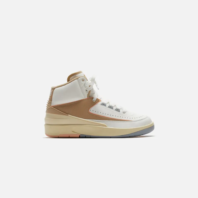 Nike WMNS Air Jordan 2 Retro - Sail / Desert / Sunset Haze / Muslin sold by Kith