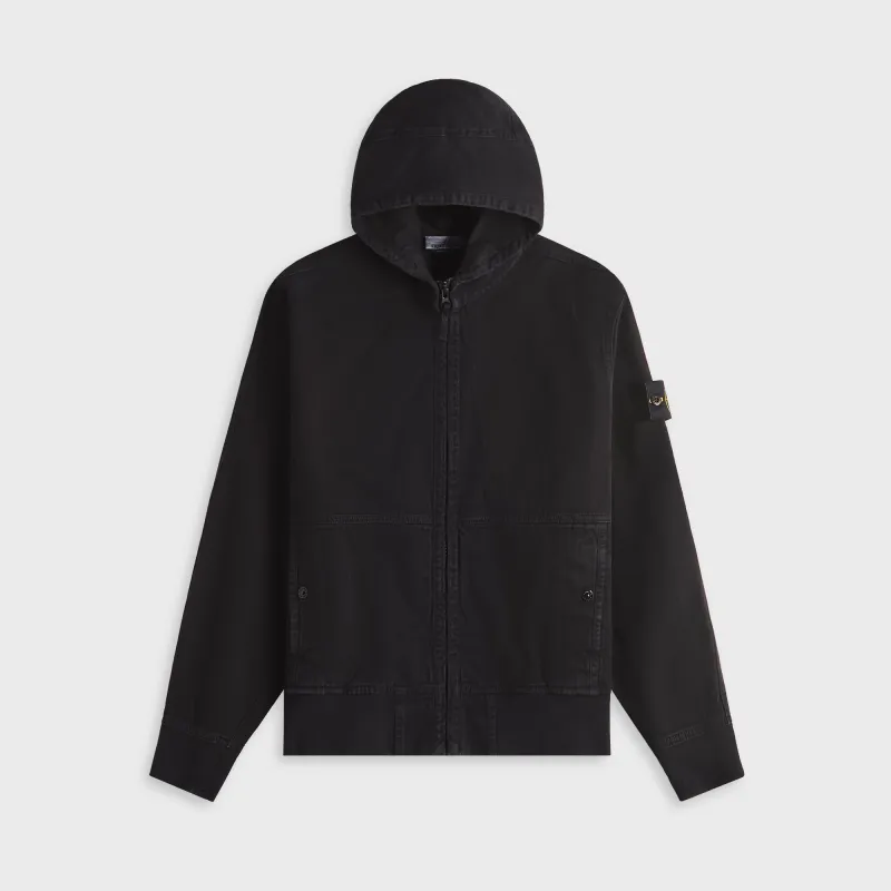 Stone Island Felpa Hooded Sweater - Black sold by Kith