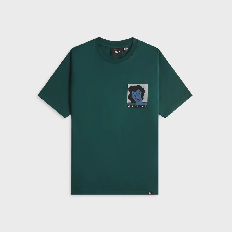 by Parra Nothing Please Tee - Pine Green sold by Kith
