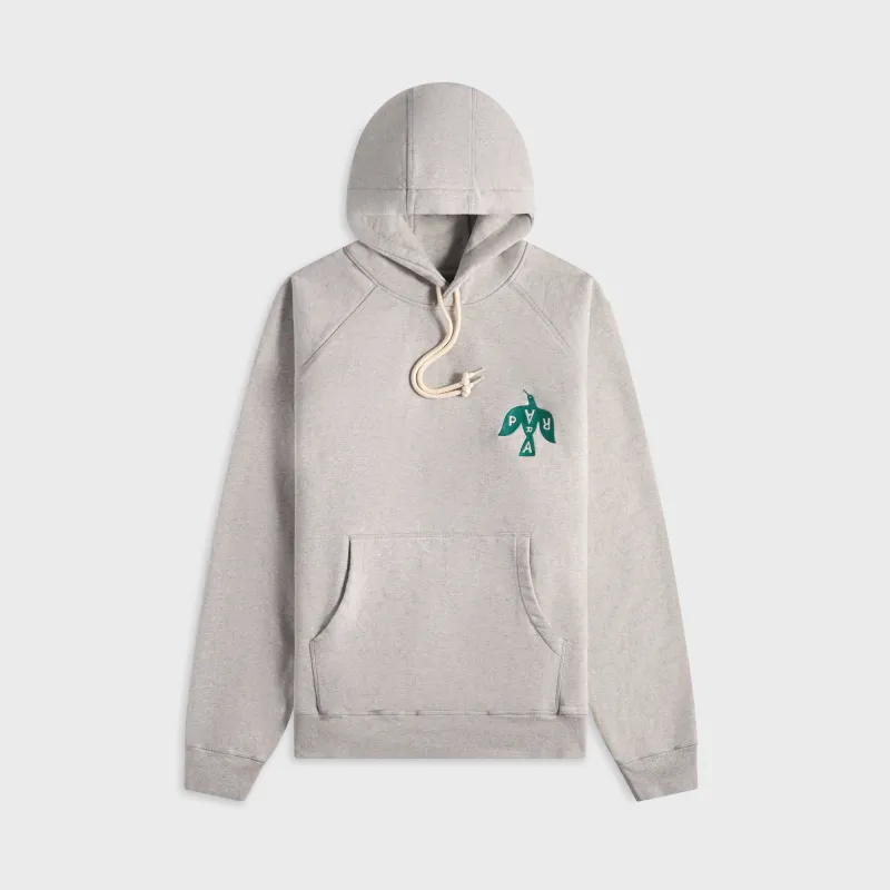 by Parra Crow Logo Hooded Sweatshirt - Heather Grey sold by Kith