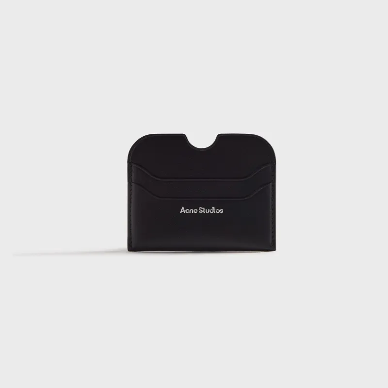 Acne Studios Leather Card Holder - Black sold by Kith