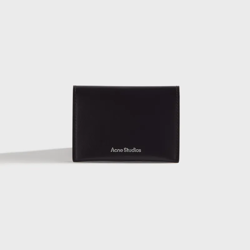 Acne Studios Folded Leather Wallet - Black made by Acne Studios