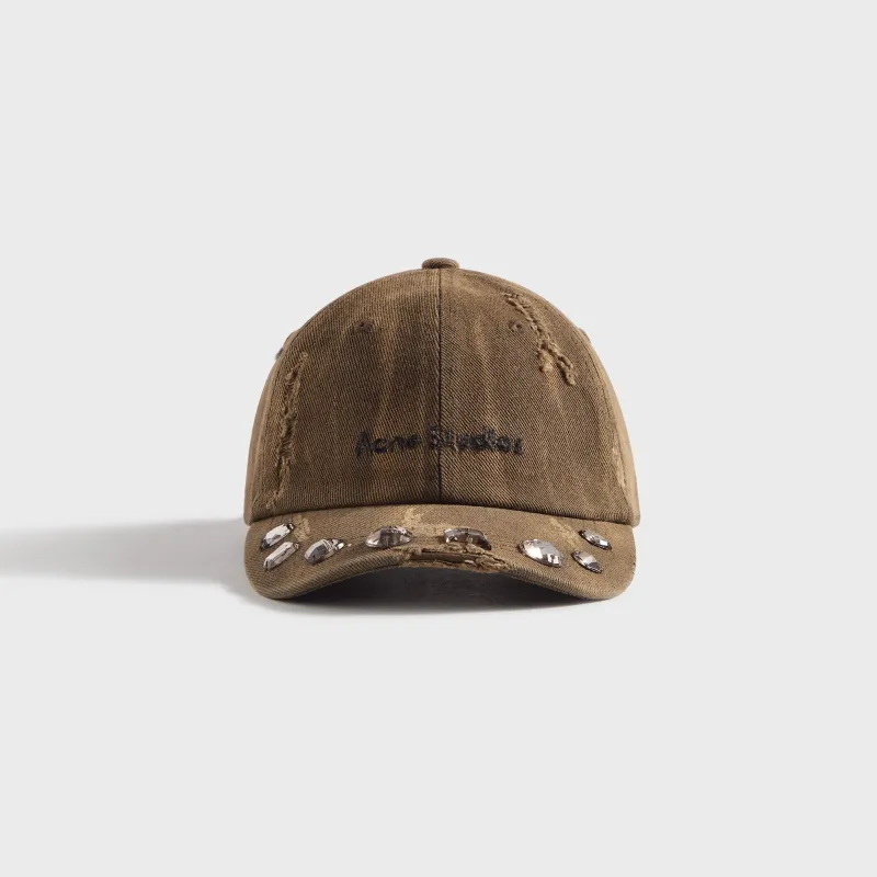 Acne Studios Carliy Diamond Brim Cap - Hunter Green made by Acne Studios
