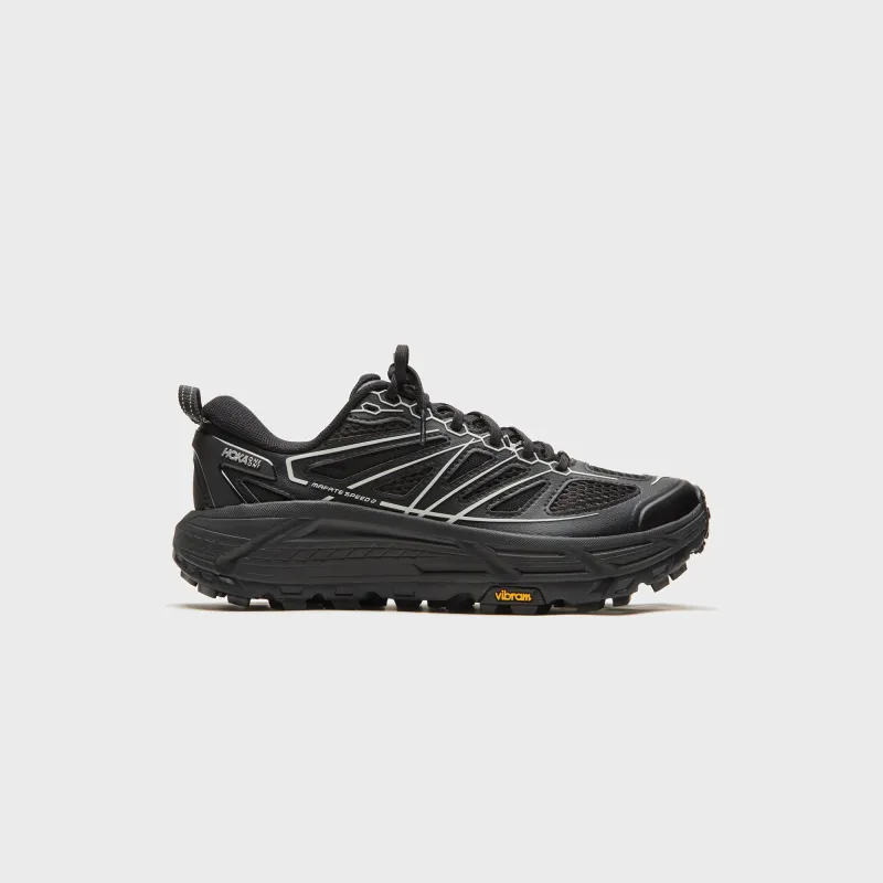 HOKA U Mafate Speed 2 TS - Black / Carbon Black sold by Kith