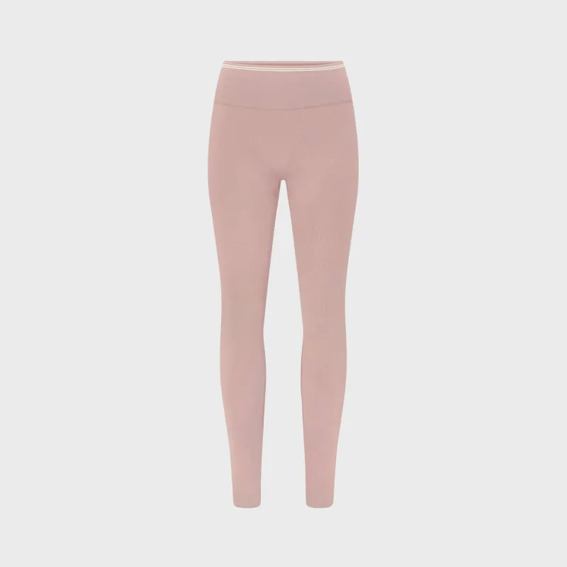 NikeSKIMS Ribbed Seamless High-Waisted Leggings - Himalayan / Ecru sold by Kith