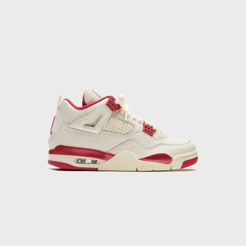 Jordan WMNS Air Jordan 4 Retro - Pale Ivory / Tough Red sold by Kith