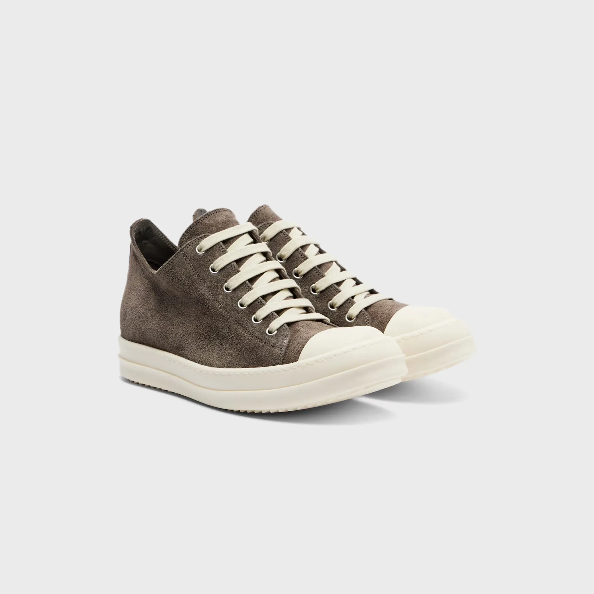 Rick Owens Suede Low Top Sneakers - Dust / Milk sold by Kith product image thumbnail 2