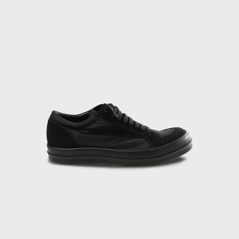Rick Owens Vintage Lace Up Sneakers - Black / Black / Black sold by Kith