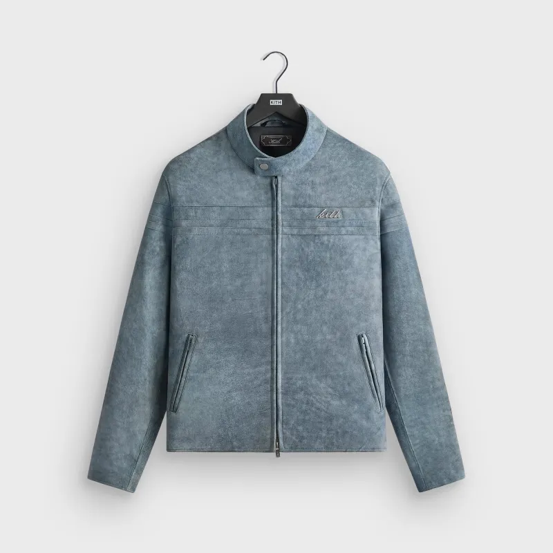 Kith Washed Suede Rossi Moto Jacket - Torpedo sold by Kith