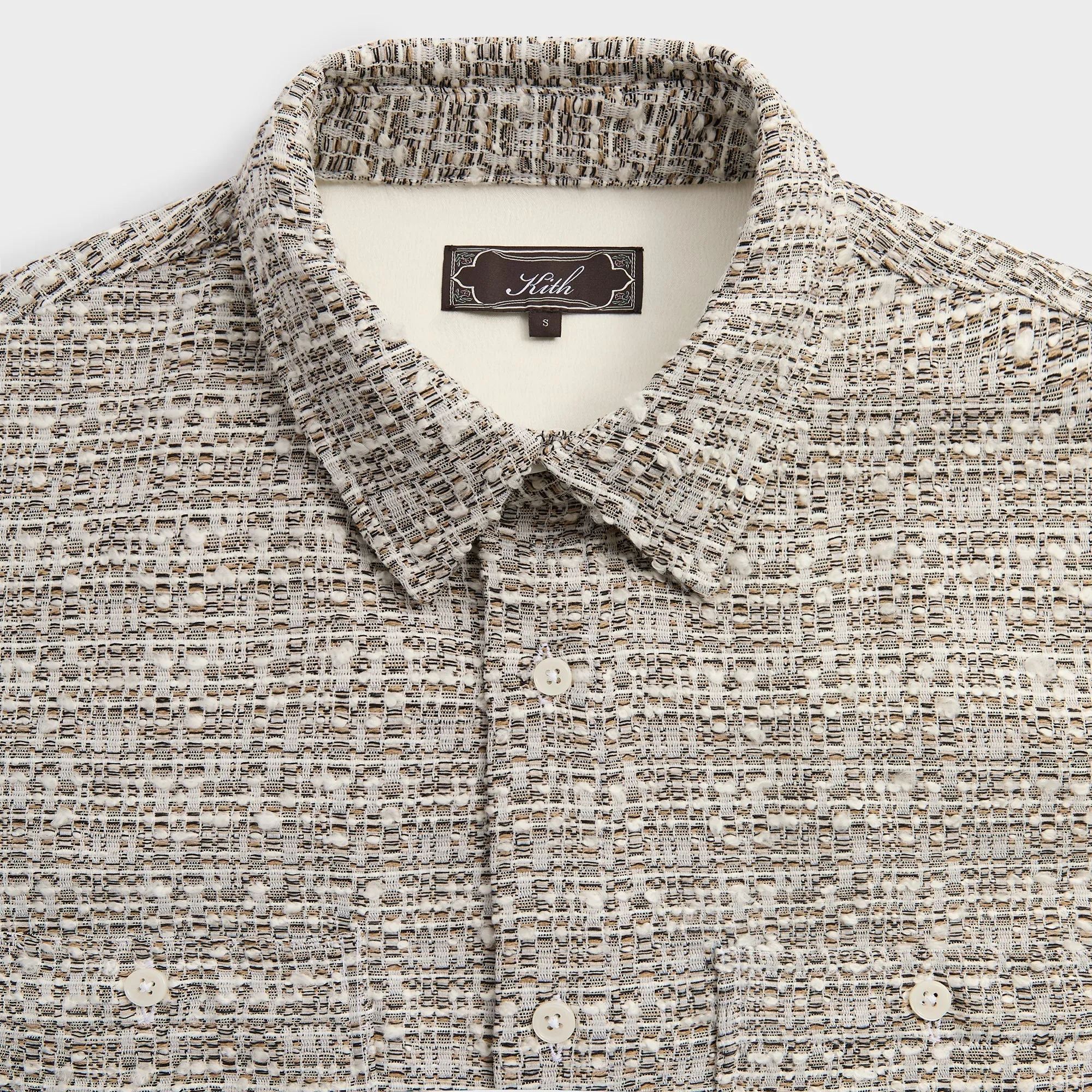 Kith Mixed Weave Apollo Shirt - Overcast sold by Kith product image thumbnail 4