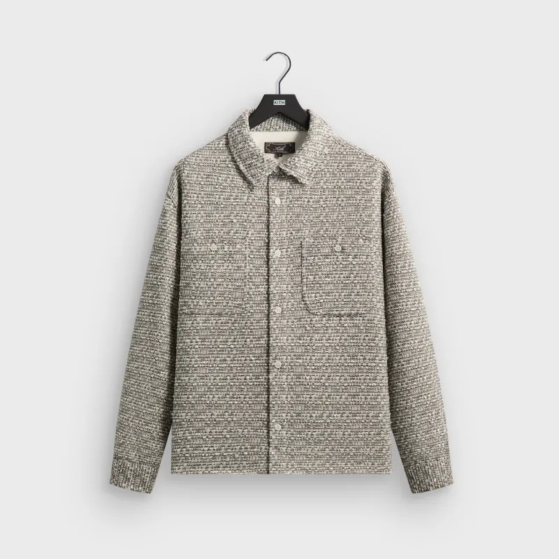 Kith Mixed Weave Apollo Shirt - Overcast sold by Kith