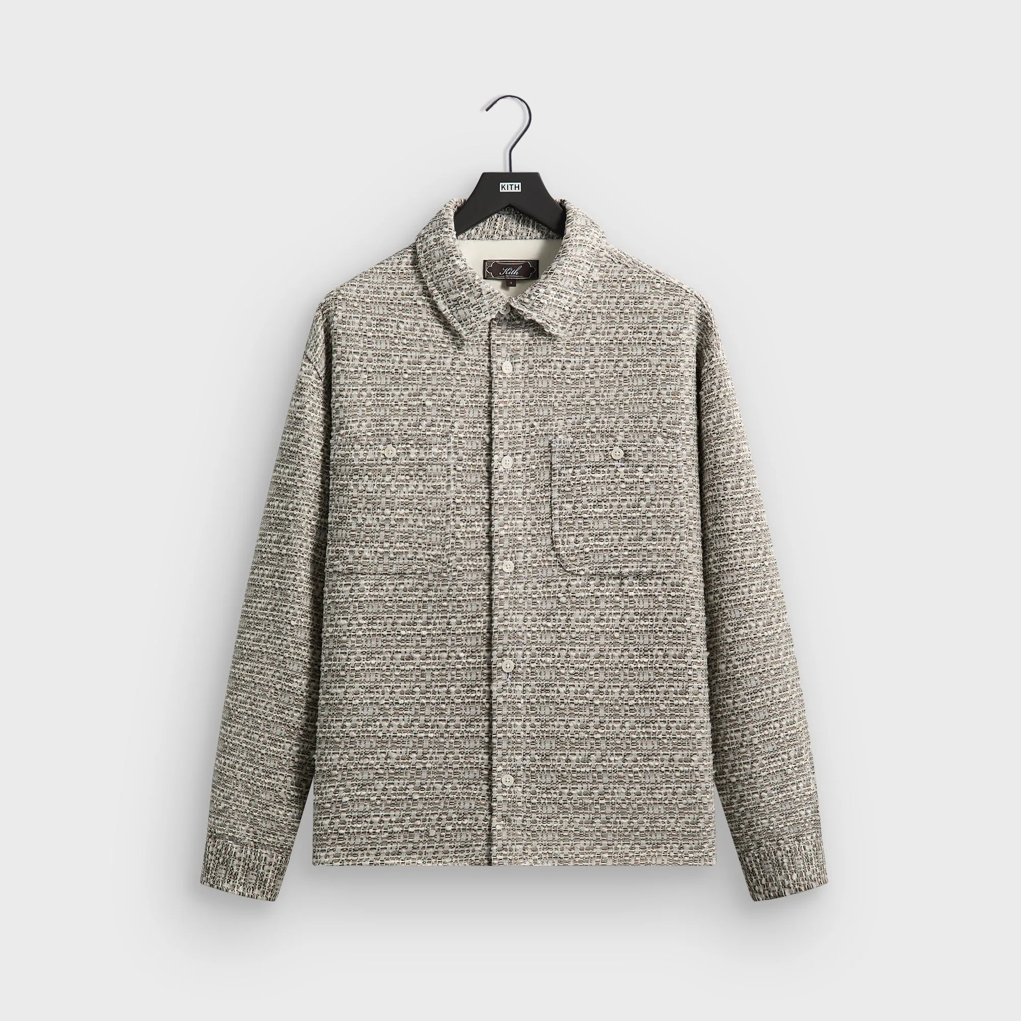 Kith Mixed Weave Apollo Shirt - Overcast sold by Kith