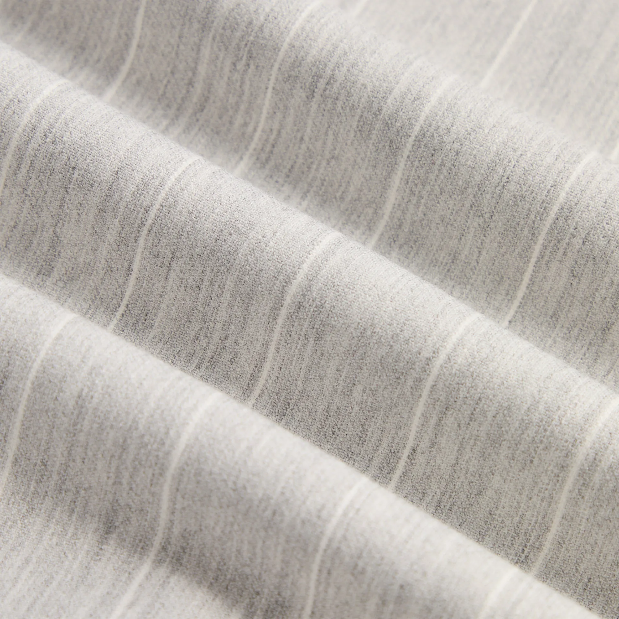 Kith Pinstripe Matteo Zip Up Hoodie - Light Heather Grey sold by Kith product image thumbnail 5