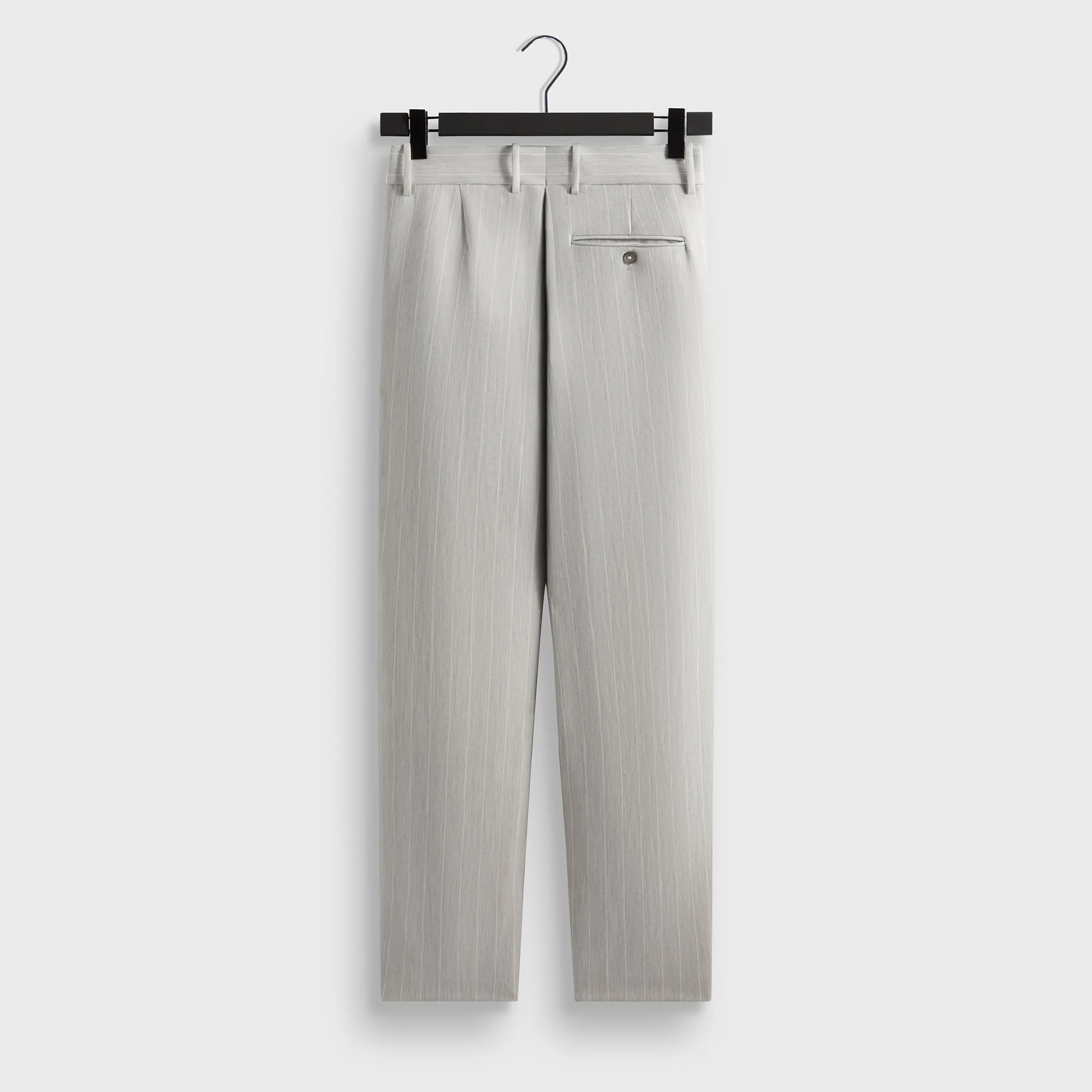 Kith Pinstripe Eli Pleated Trouser - Light Heather Grey sold by Kith product image thumbnail 2