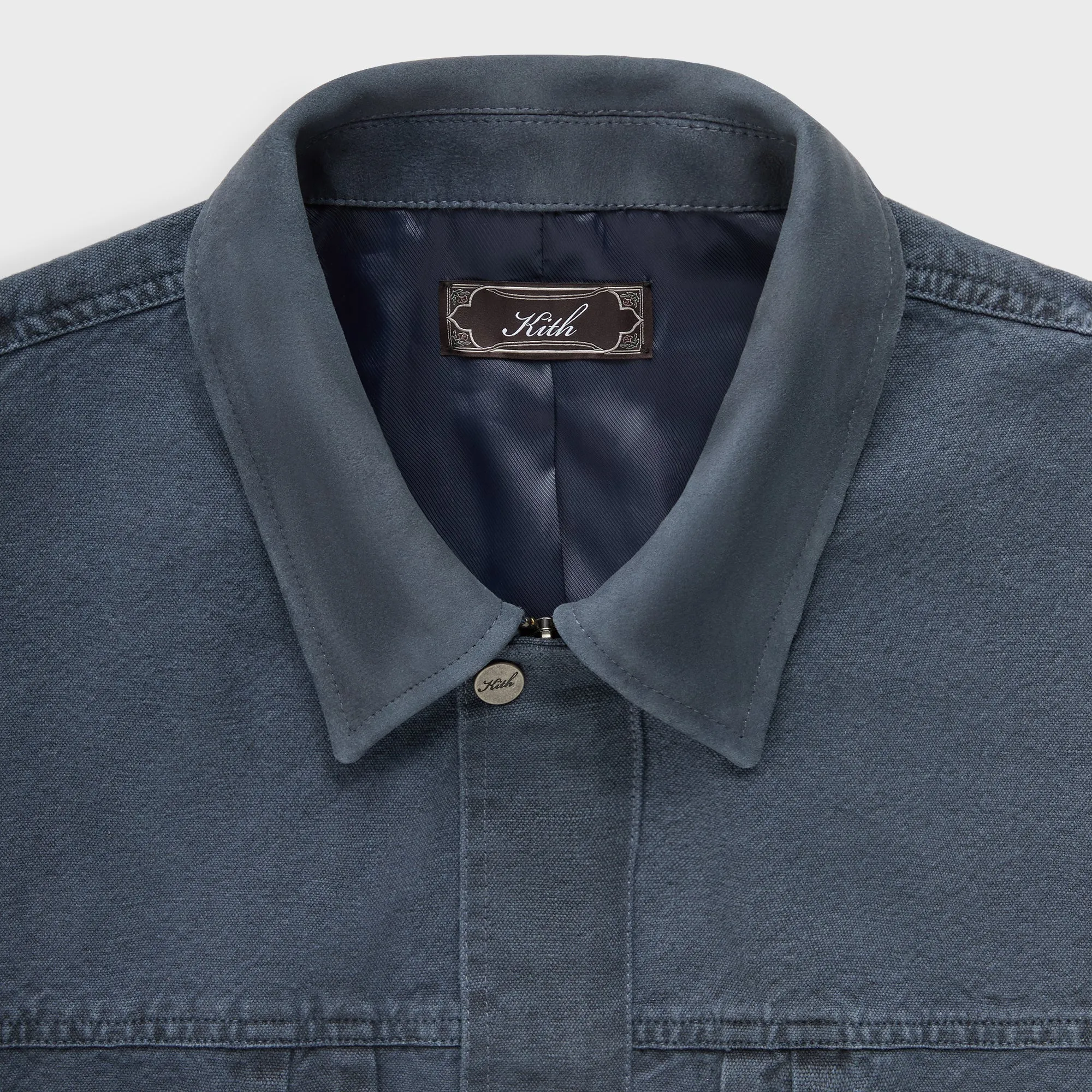 Kith Washed Canvas Ariel Blouson Jacket - Placid sold by Kith product image thumbnail 4